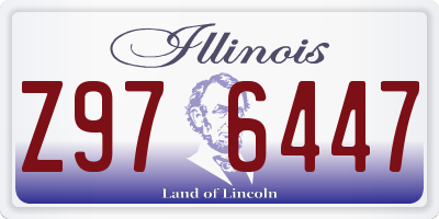 IL license plate Z976447