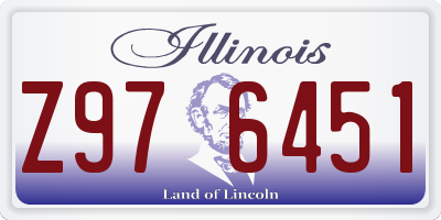 IL license plate Z976451