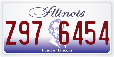 IL license plate Z976454