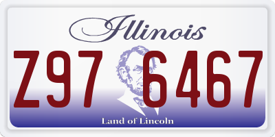 IL license plate Z976467