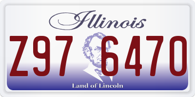 IL license plate Z976470