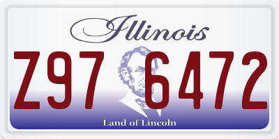 IL license plate Z976472