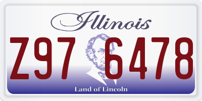 IL license plate Z976478