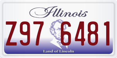 IL license plate Z976481