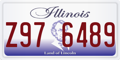IL license plate Z976489