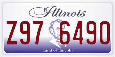 IL license plate Z976490