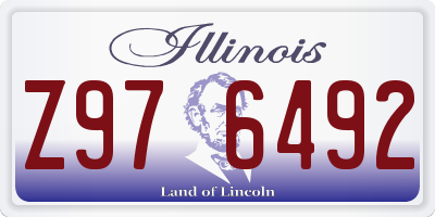 IL license plate Z976492