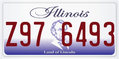 IL license plate Z976493
