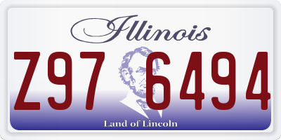 IL license plate Z976494