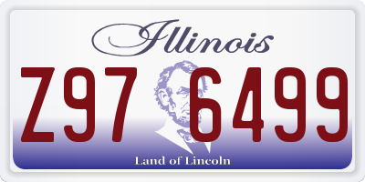 IL license plate Z976499