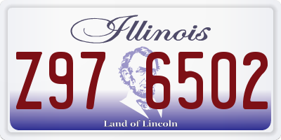 IL license plate Z976502