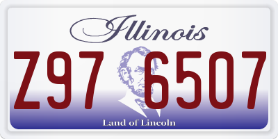 IL license plate Z976507