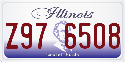 IL license plate Z976508
