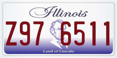 IL license plate Z976511