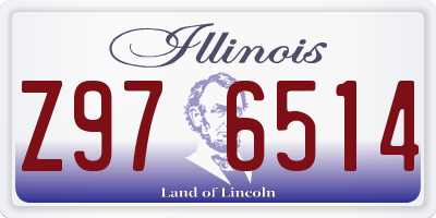IL license plate Z976514