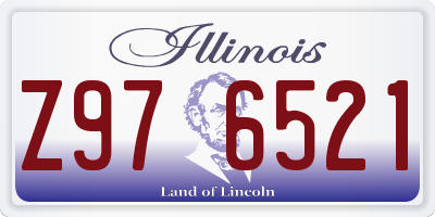 IL license plate Z976521