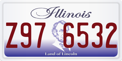 IL license plate Z976532