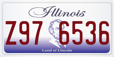 IL license plate Z976536