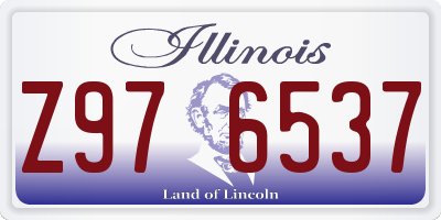IL license plate Z976537