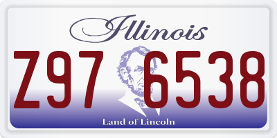 IL license plate Z976538