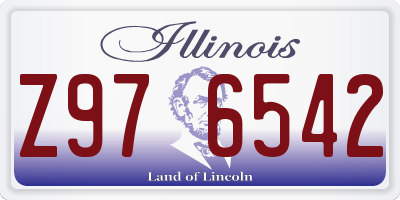 IL license plate Z976542