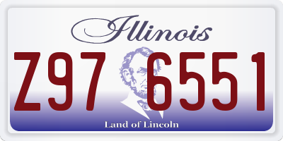 IL license plate Z976551