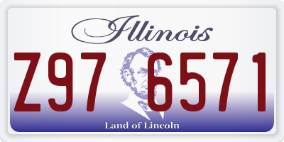 IL license plate Z976571