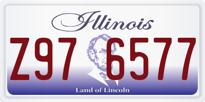 IL license plate Z976577