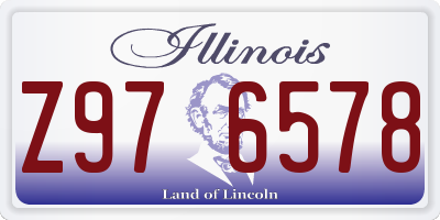 IL license plate Z976578