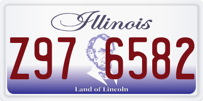 IL license plate Z976582
