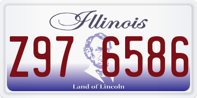 IL license plate Z976586