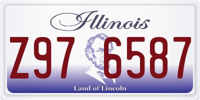 IL license plate Z976587