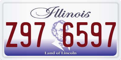 IL license plate Z976597