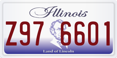 IL license plate Z976601