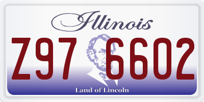 IL license plate Z976602