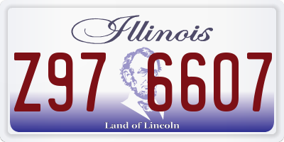 IL license plate Z976607