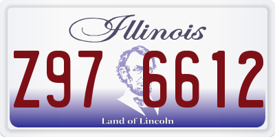 IL license plate Z976612