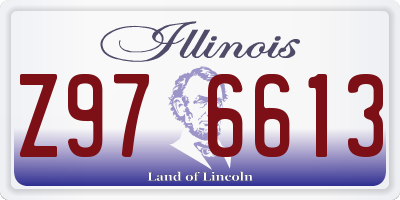 IL license plate Z976613