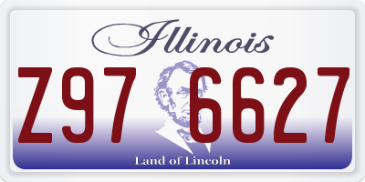 IL license plate Z976627