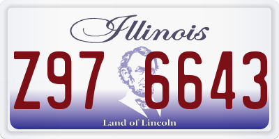 IL license plate Z976643