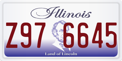 IL license plate Z976645