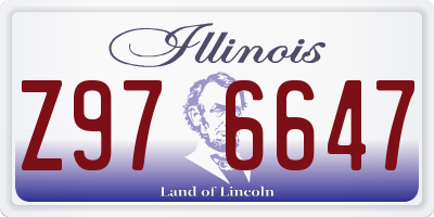 IL license plate Z976647