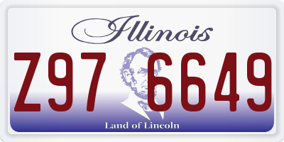 IL license plate Z976649