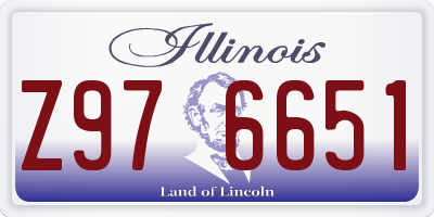 IL license plate Z976651
