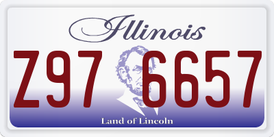 IL license plate Z976657