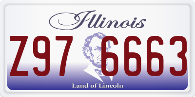 IL license plate Z976663
