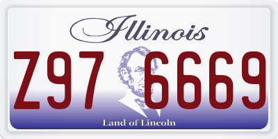 IL license plate Z976669