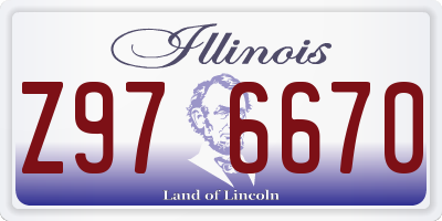 IL license plate Z976670