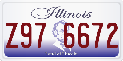 IL license plate Z976672