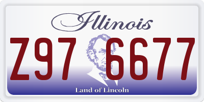 IL license plate Z976677
